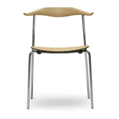 CH88T Chair - Oiled Oak / Stainless - view 1