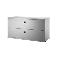String System Cabinet Drawers 78 Grey - view 1