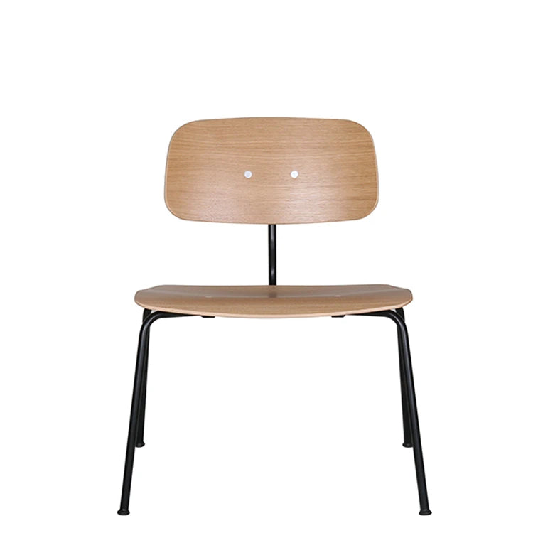 Kevi 2063 Natural Oak Black Lounge Chair - view 1