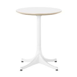 Nelson Pedestal Side Table White-White Ø43 2 Sizes - view 1