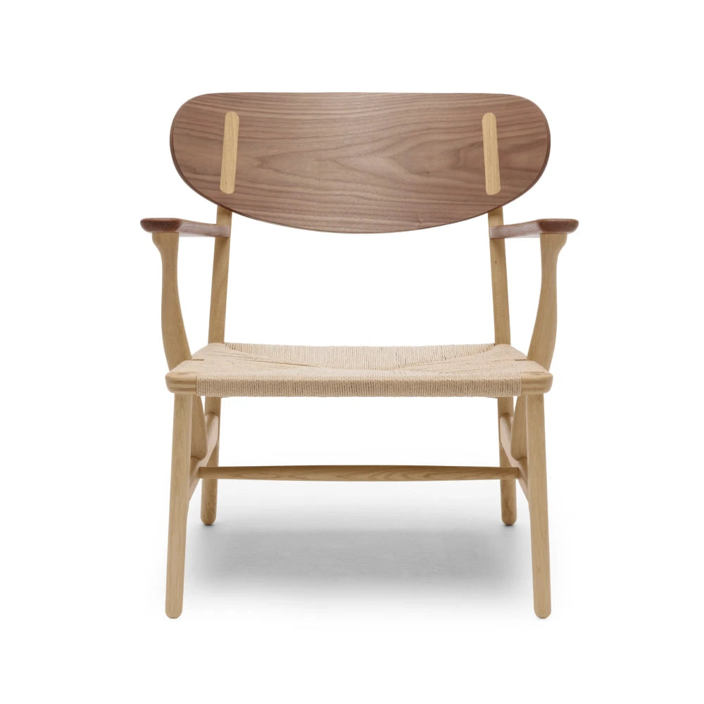 CH22 Walnut Oak Oil Lounge Chair - view 1