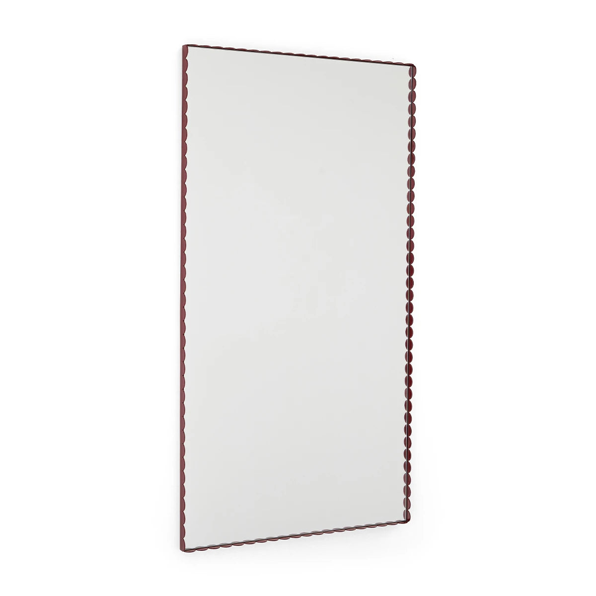 Arcs Mirror Rectangle Large Burgundy - view 1