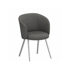 Mikado Armchair Savana Graphite Melange Polished Aluminium - view 1