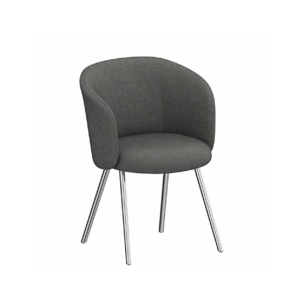 Mikado Armchair Savana Graphite Melange Polished Aluminium - view 1