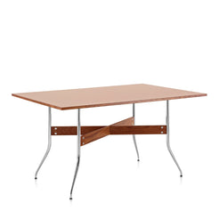 Nelson Swag Leg Dining Table Rectangle Walnut Veneer - view 1