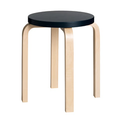 Stool E60 Black Lacquered-Birch - view 1