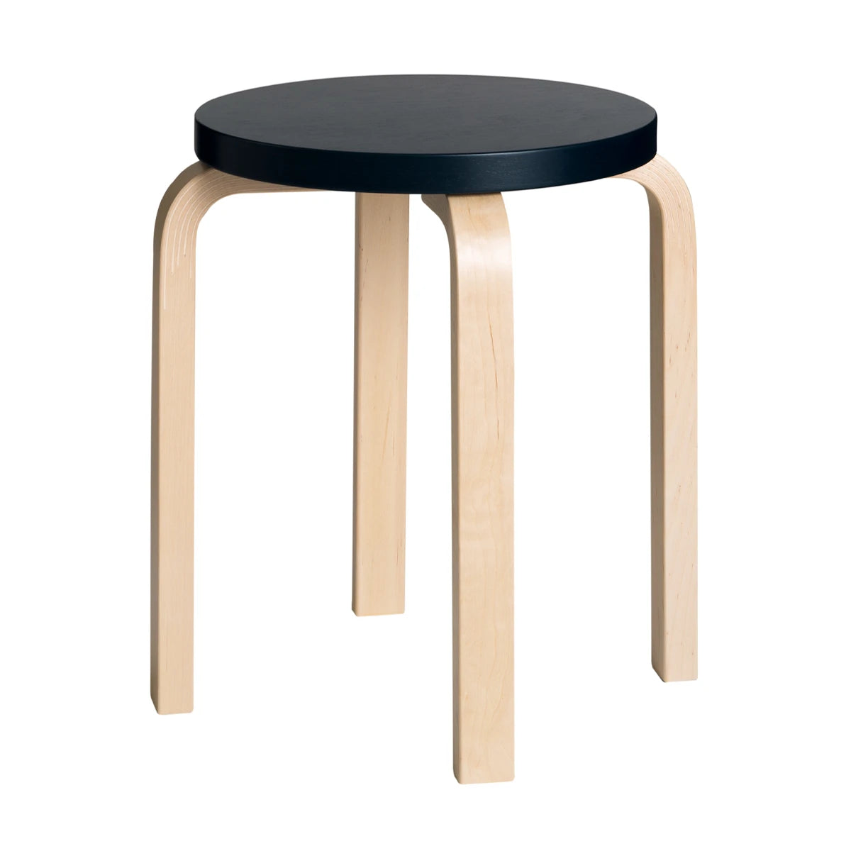 Stool E60 Black Lacquered-Birch - view 1