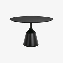 Coin Dining Table Ø 120 Black Laminate/Black - view 1