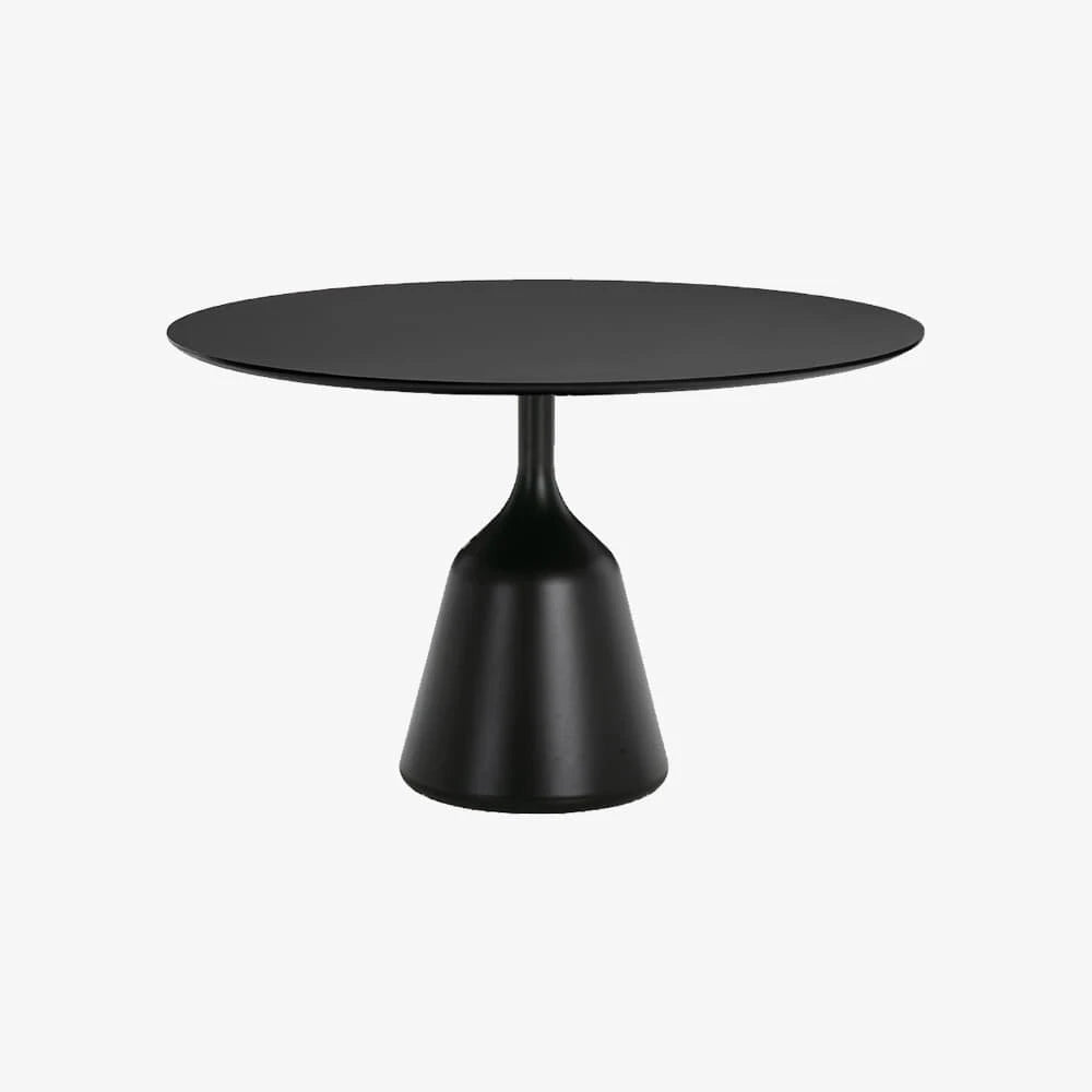 Coin Dining Table Ø 120 Black Laminate/Black - view 1