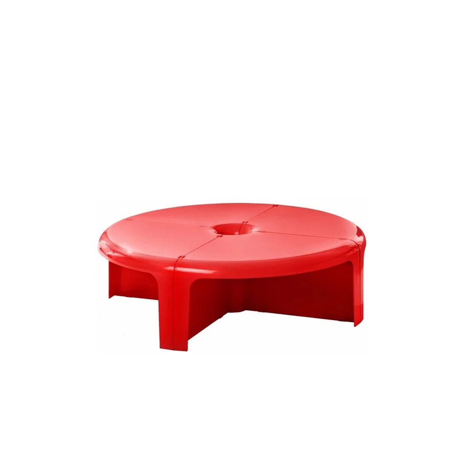 4/4 Table & Shelf Red - view 1