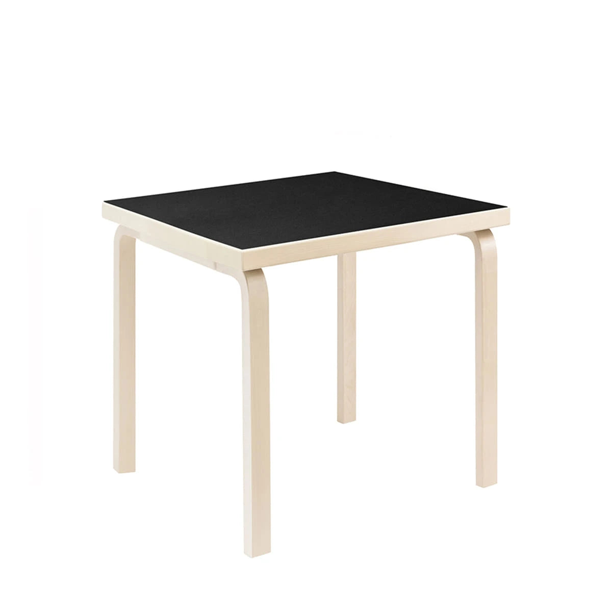 Aalto Table 81C 75 x 75 Black Linoleum - view 1