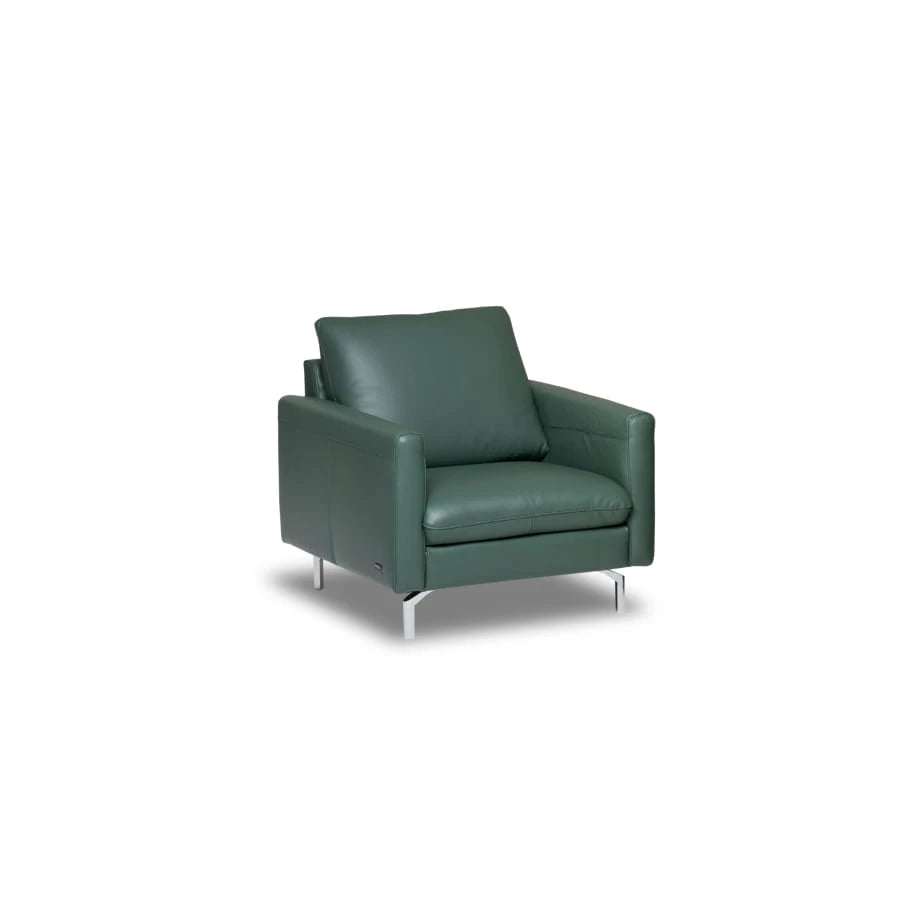 Primura Leather Minimal 1-Seater Sofa - view 1