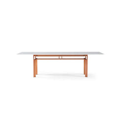 Doge 220 Table - Polished Coppered Aluminium Base / Float Glass Top - view 1