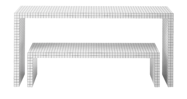 Quaderna Console Table (180 x 42xH84) - view 1