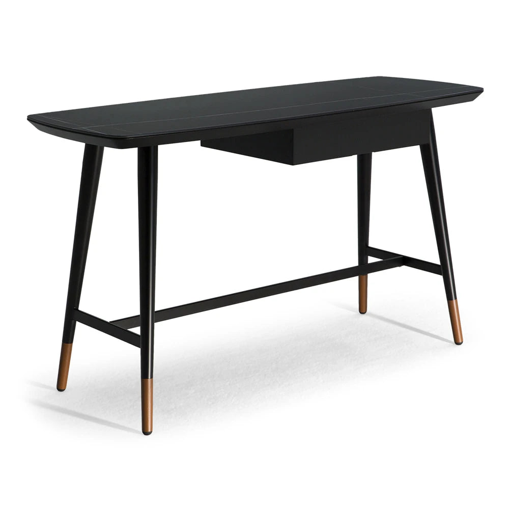 Slancio Matte Black Console Table - view 1