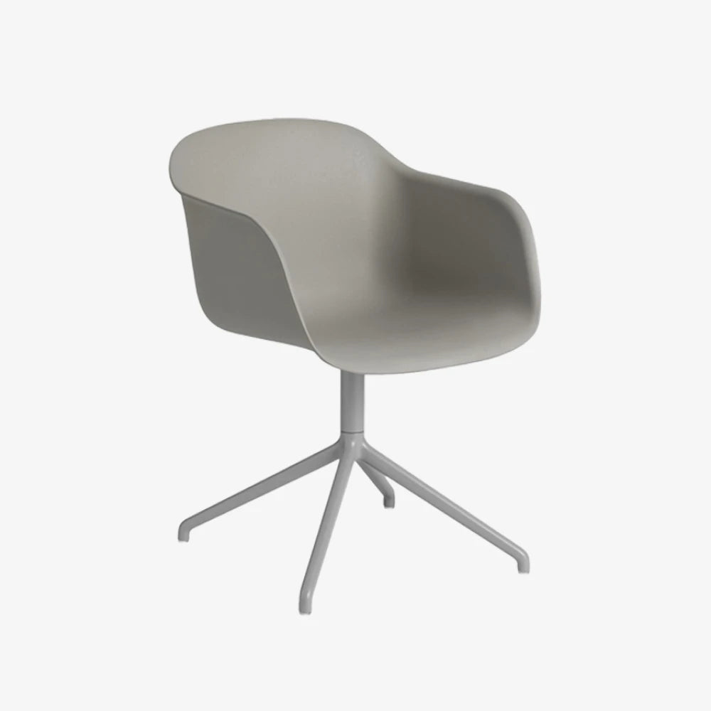 Fiber Armchair Swivel Grey - view 1