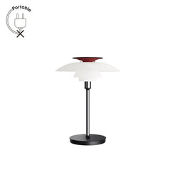 PH80 Portable White Opal/Chrome Table Lamp - view 1