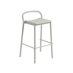 Linear Steel Bar Stool Grey - view 1