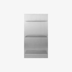 Lager Wall Shelf Triple Small Aluminium - view 1