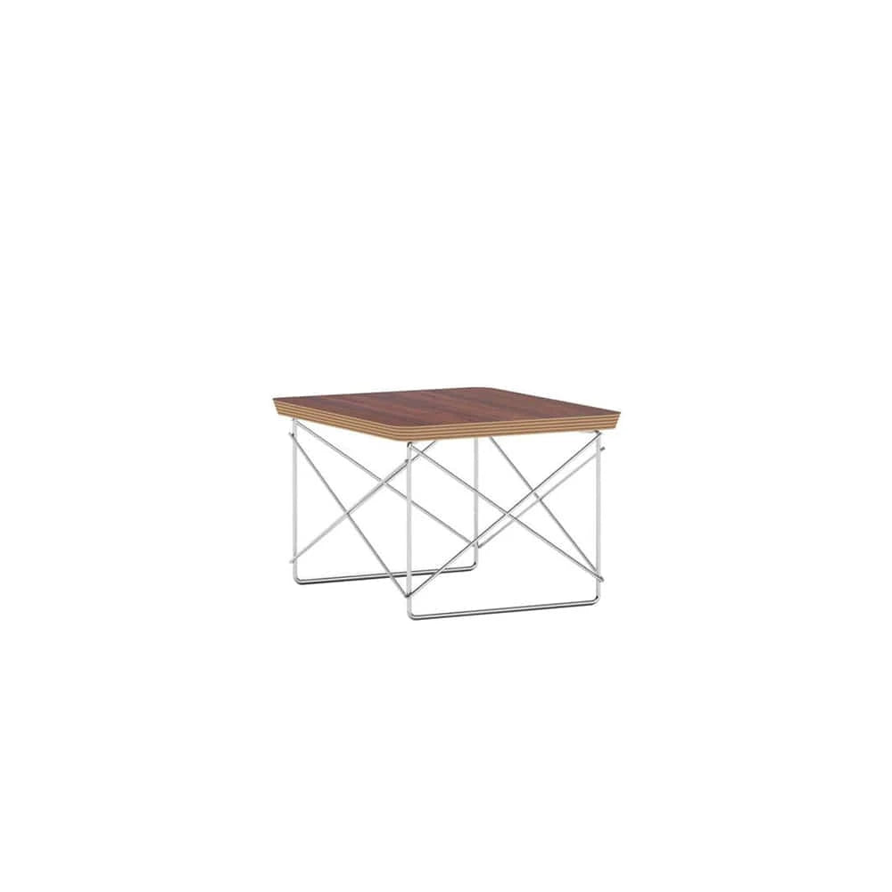 Eames Wire Base Low Table (Walnut/Chrome) - view 1