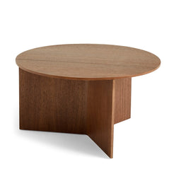 Slit Table Wood Round XL Walnut - view 1