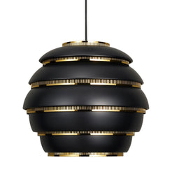 A331 BEEHIVE Pendant Brass-Black Aluminium - view 1