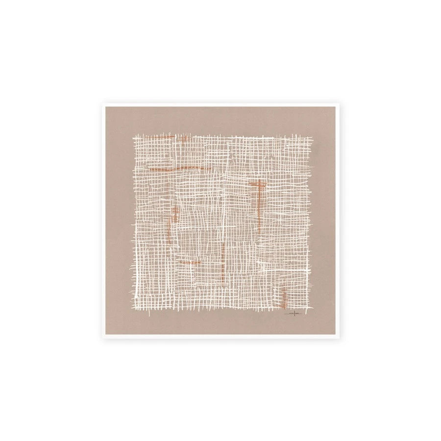 Ana Frois Net No.5 White Aluminum Frame 500 x 500 - view 1