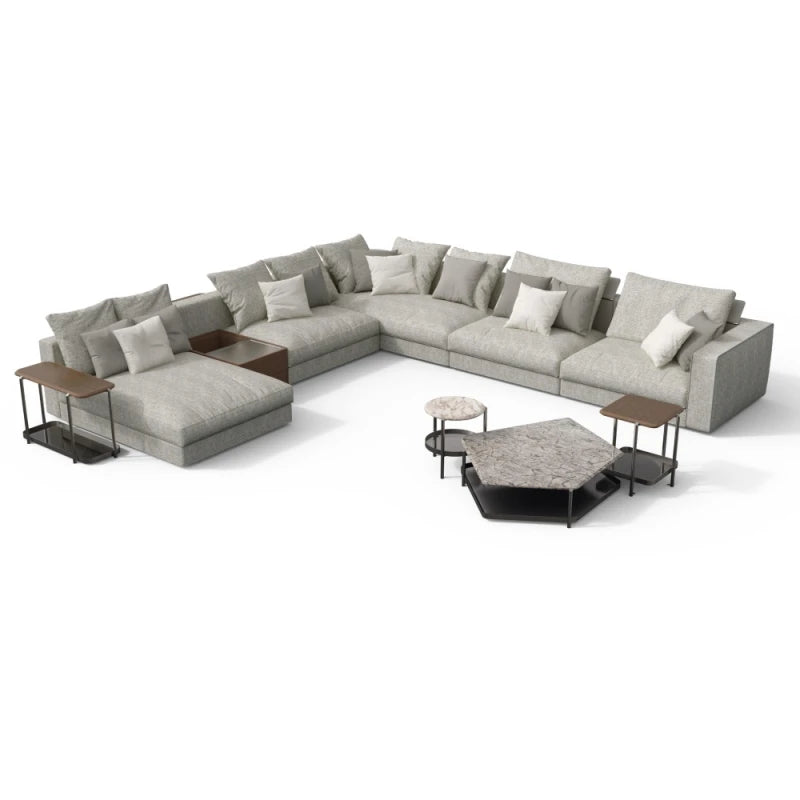 Skyline Sofa - Cat.D San Diego 5037 Argento - view 1
