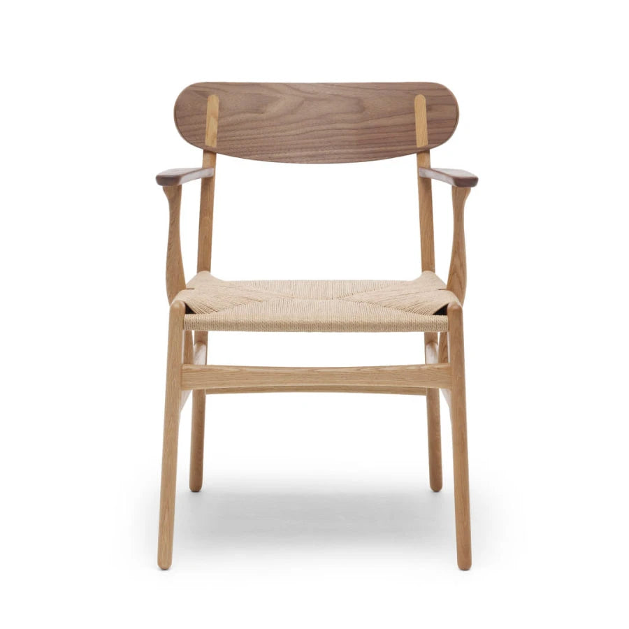 CH26 Oak Walnut Dining Chair - view 1
