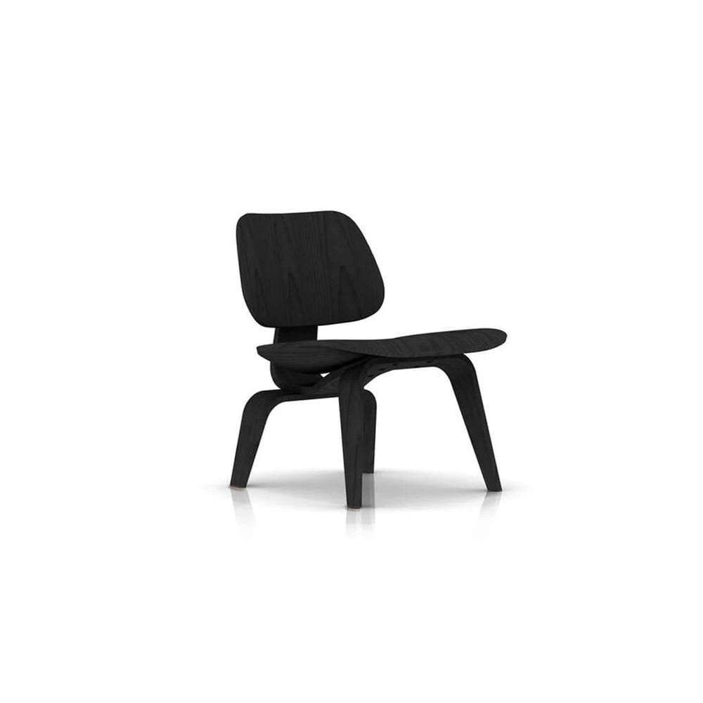 Eames Molded Plywood Lounge Chair, Wood Base (Black) - view 1