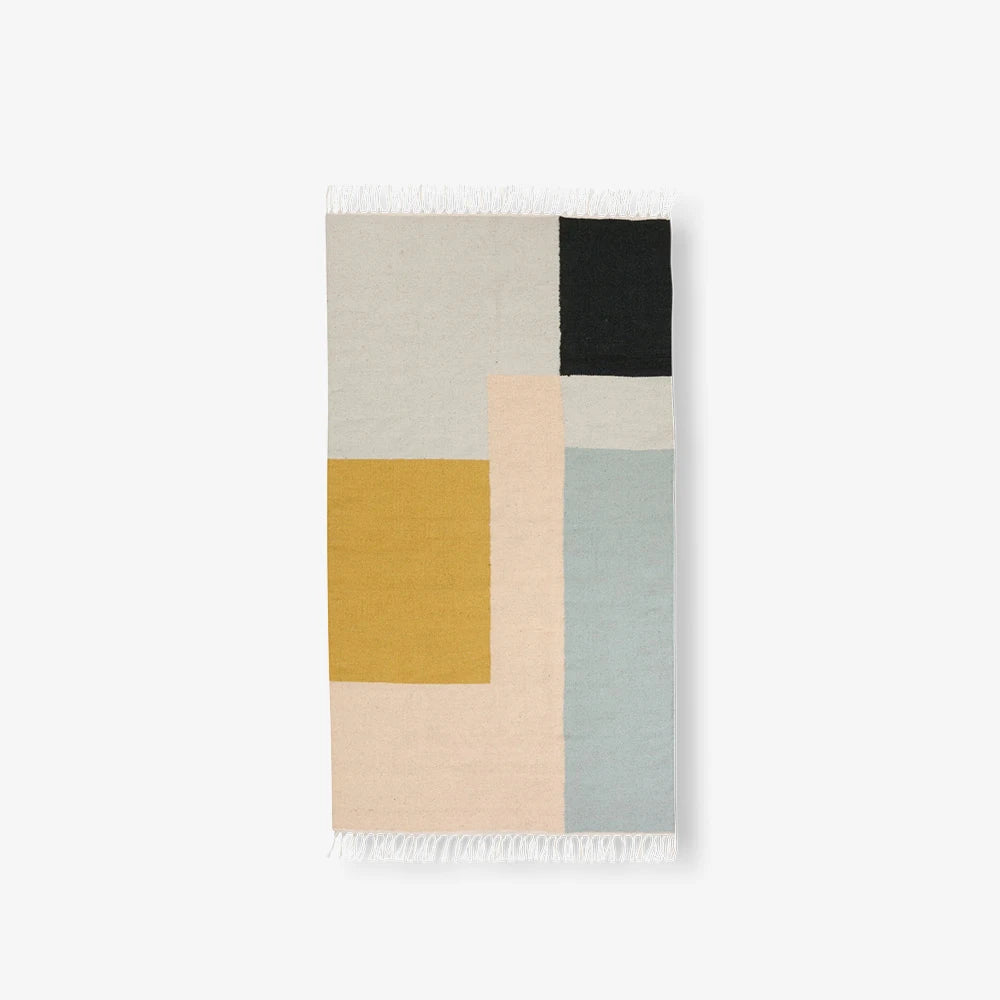 Kelim Rug Large Squares - view 1