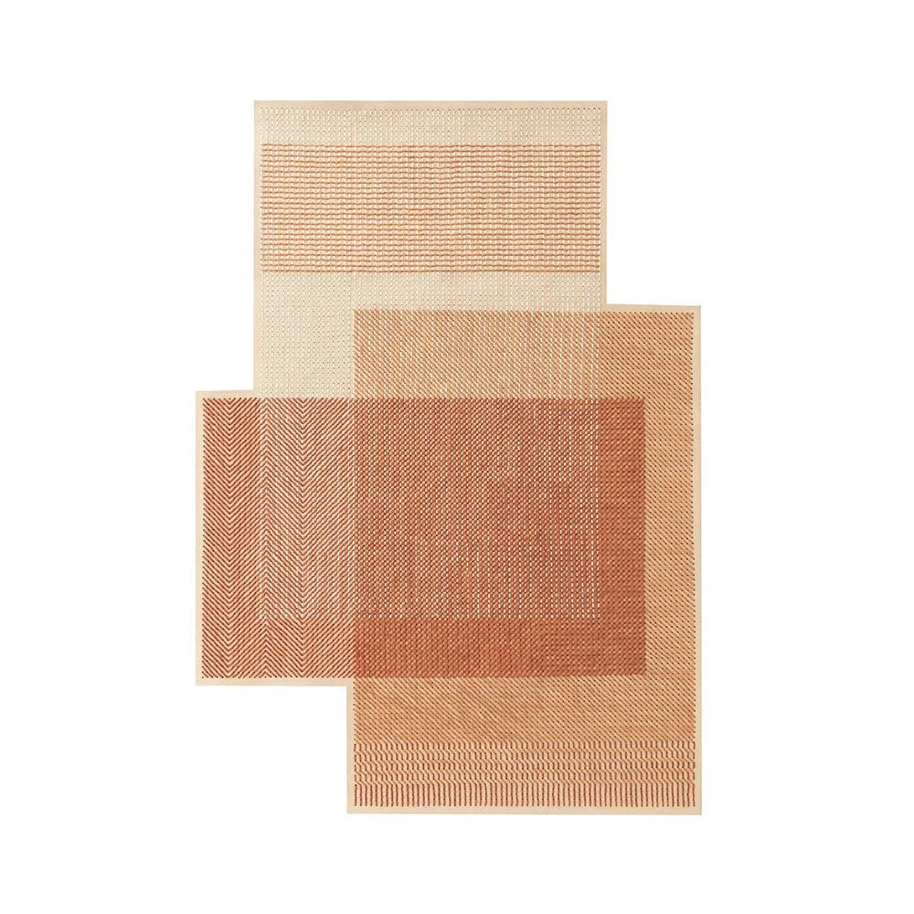 Canvas Geo Coral Rug - view 1