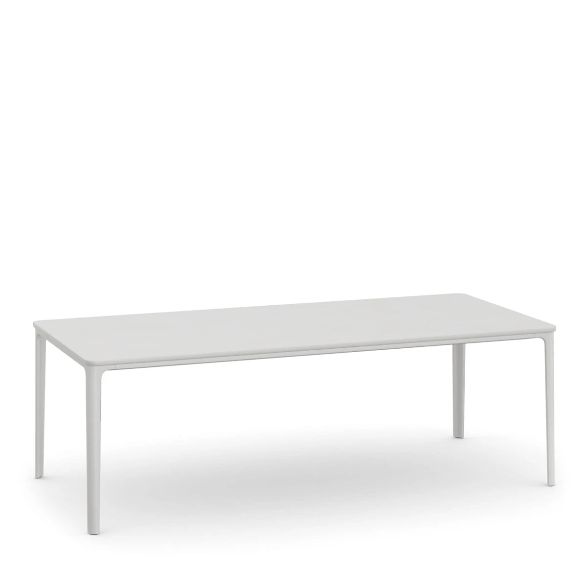 Plate Dining Table 100 x 220 white-white - view 1
