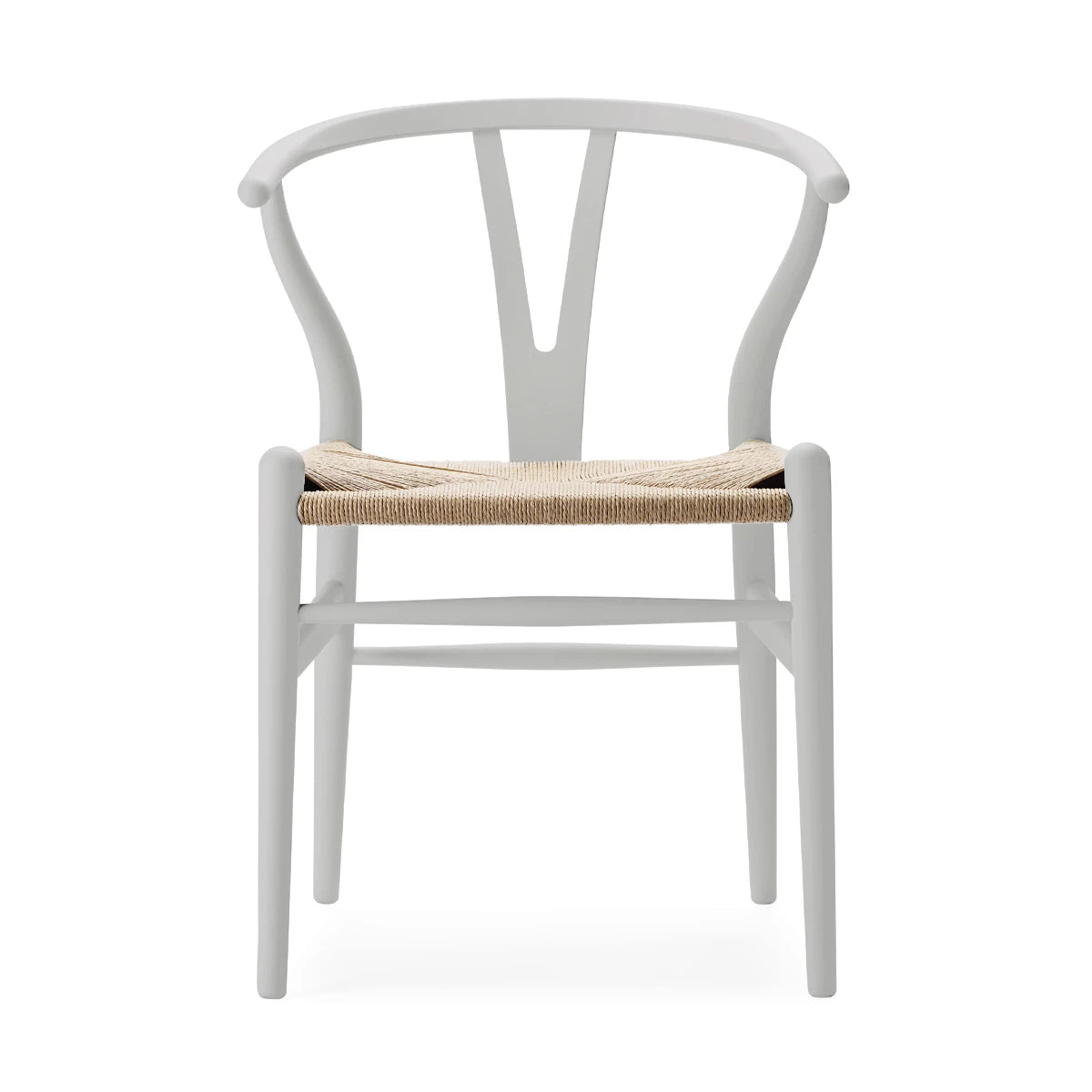 CH24 Wishbone Chair Beech-Silver Grey Natural Paper Cord - view 1