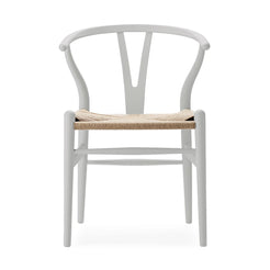 CH24 Wishbone Chair Beech-Silver Grey Natural Paper Cord - view 1