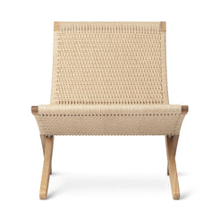 MG501 Oak Oil Paper Cord Lounge Chair - view 1