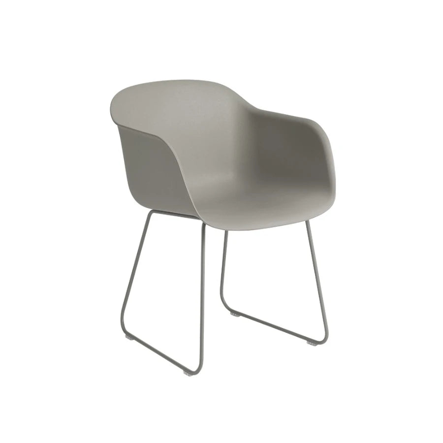 Fiber Armchair Sled Grey - view 1