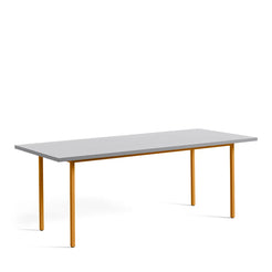 Two Colour Table 200 x 90 Light Grey-Ochre - view 1