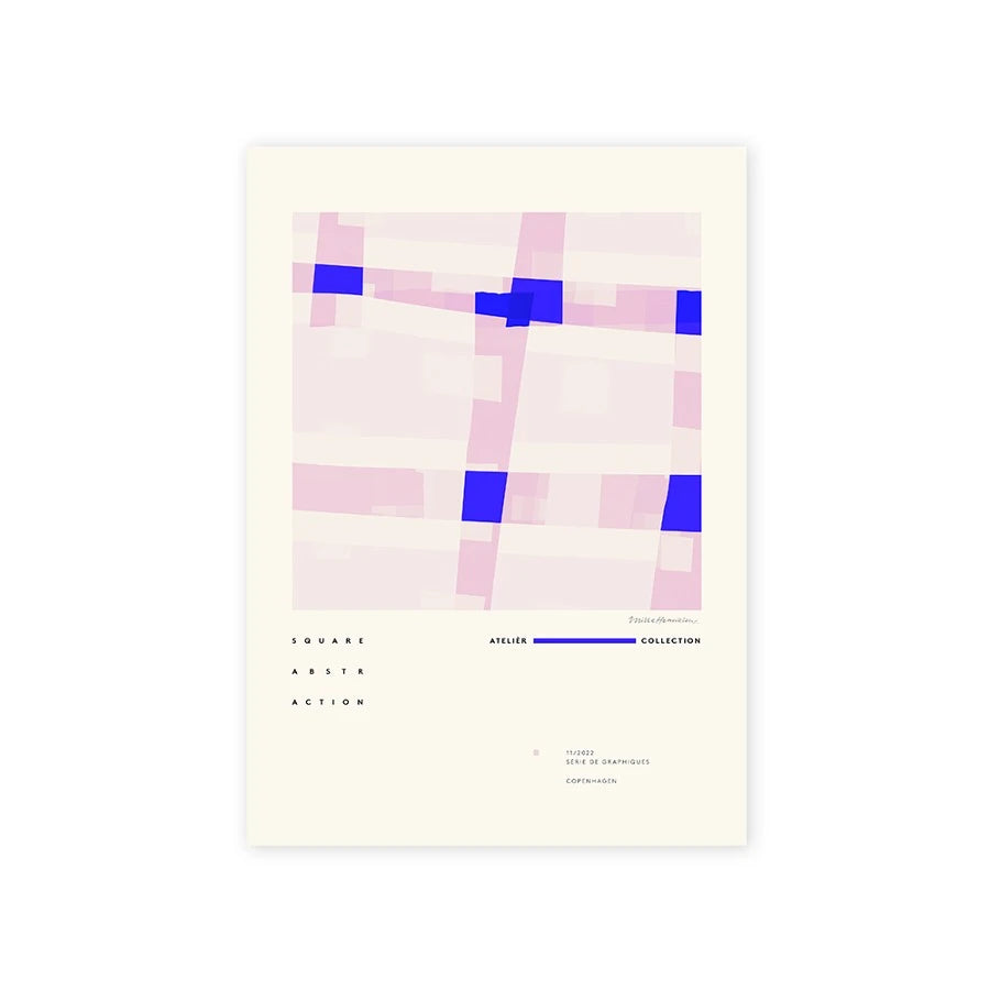 The Poster Club Mille Henriksen Square Abstraction 500 x 700 - view 1