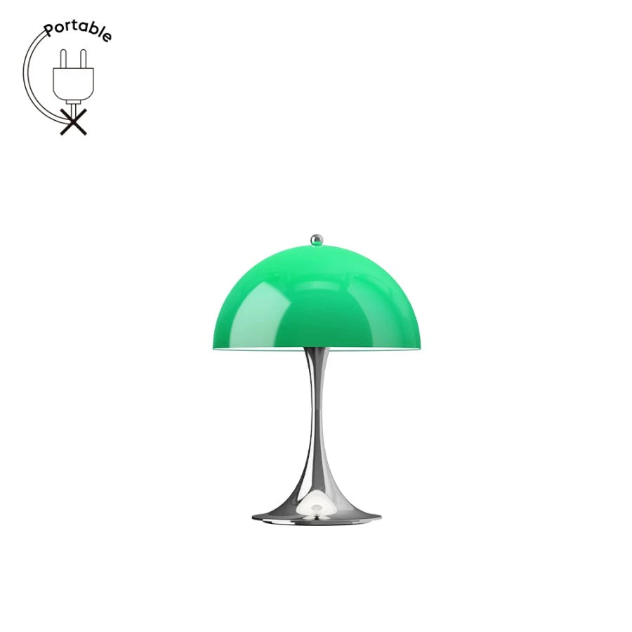 Panthella 250 Portable V3 Chrome/Opal Green Table Lamp - view 1