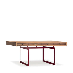 Office Desk Walnut-Japanese Red - view 1