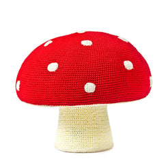 Mushroom Pouffe Red Dots - view 1