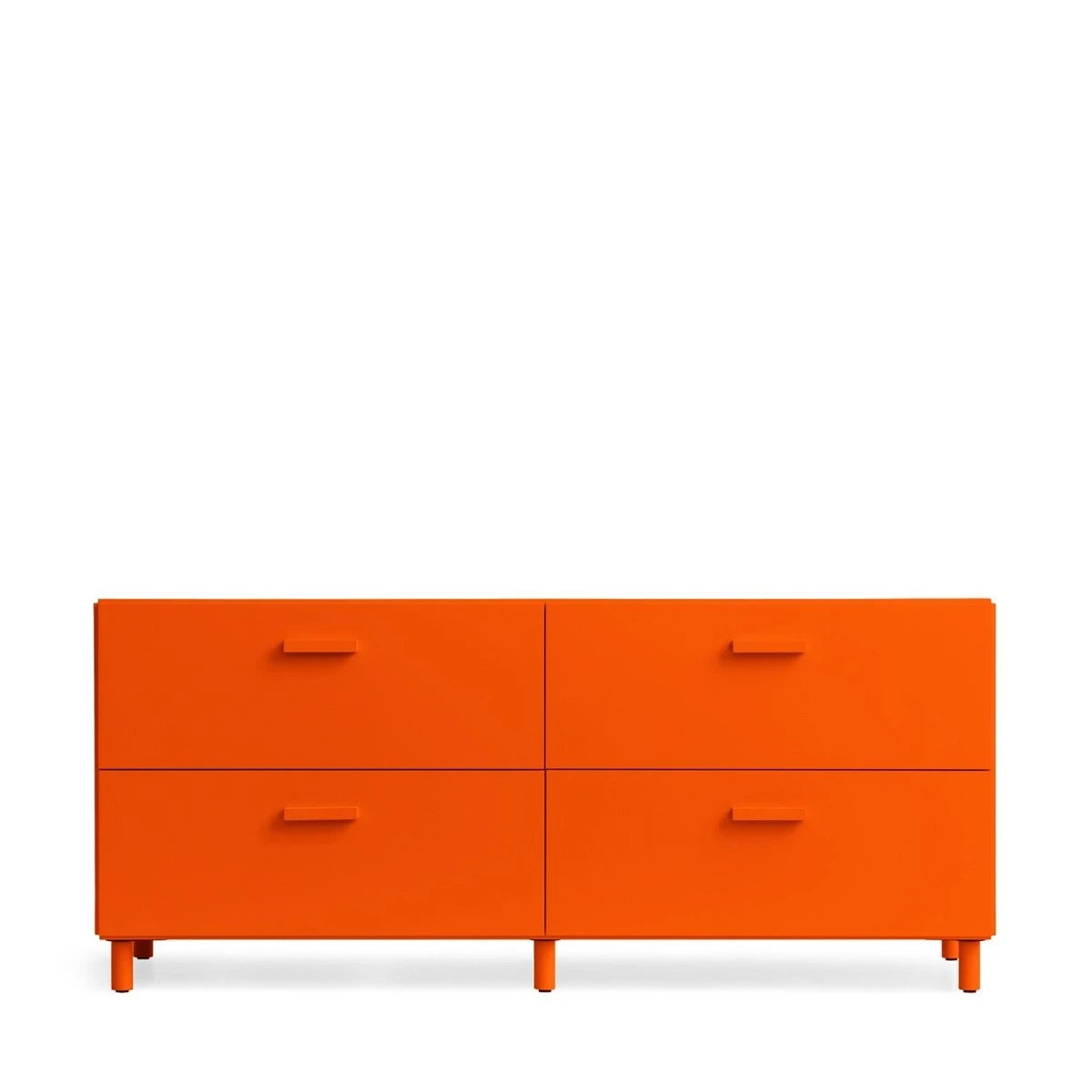 Relief Chest of Drawers Low Orange - Leg - view 1