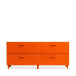 Relief Chest of Drawers Low Orange - Leg - view 1