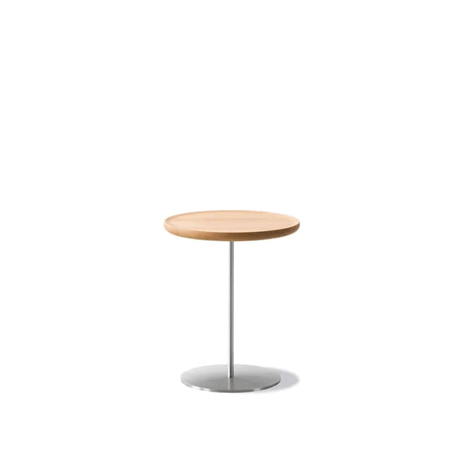 Pal Side Table 6751 Brushed Steel/Oak Light Oil - view 1
