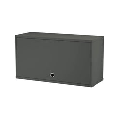 String System Cabinet Flip Door 78 Dark Grey - view 1