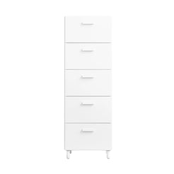 Relief Tall White Chest of Drawers - Leg - view 1