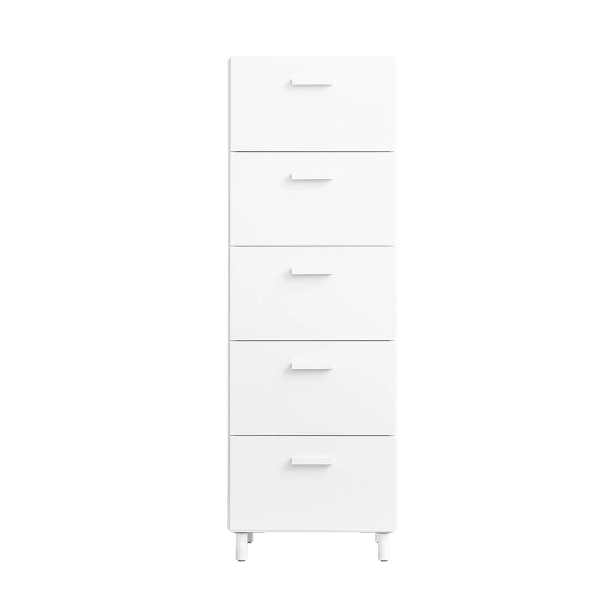 Relief Tall White Chest of Drawers - Leg - view 1