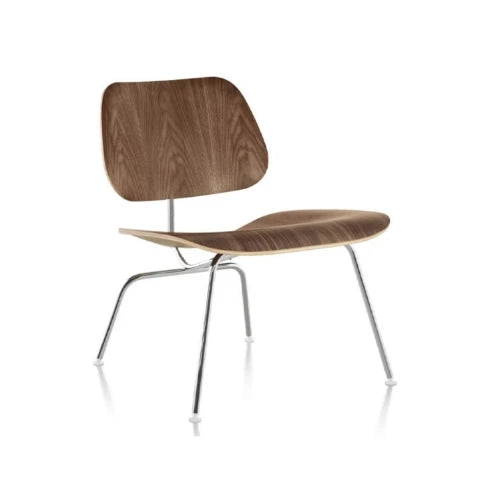 Eames Molded Plywood Walnut Chrome Lounge Chair (LCM) - view 1