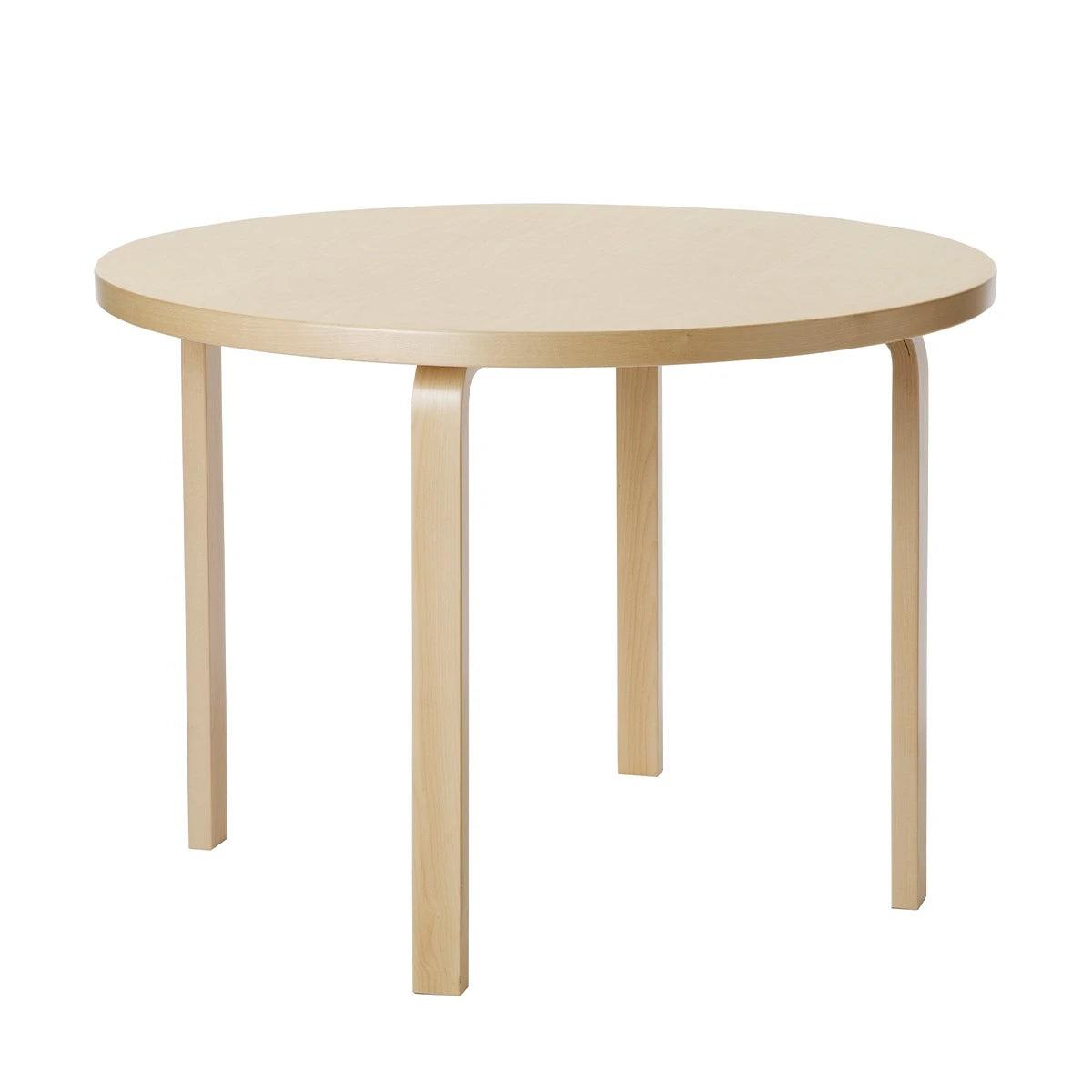 Aalto Table 90A Ø100-3 Heights Birch - view 1